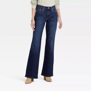 Universal Thread Dark Blue High Rise Flare Jeans